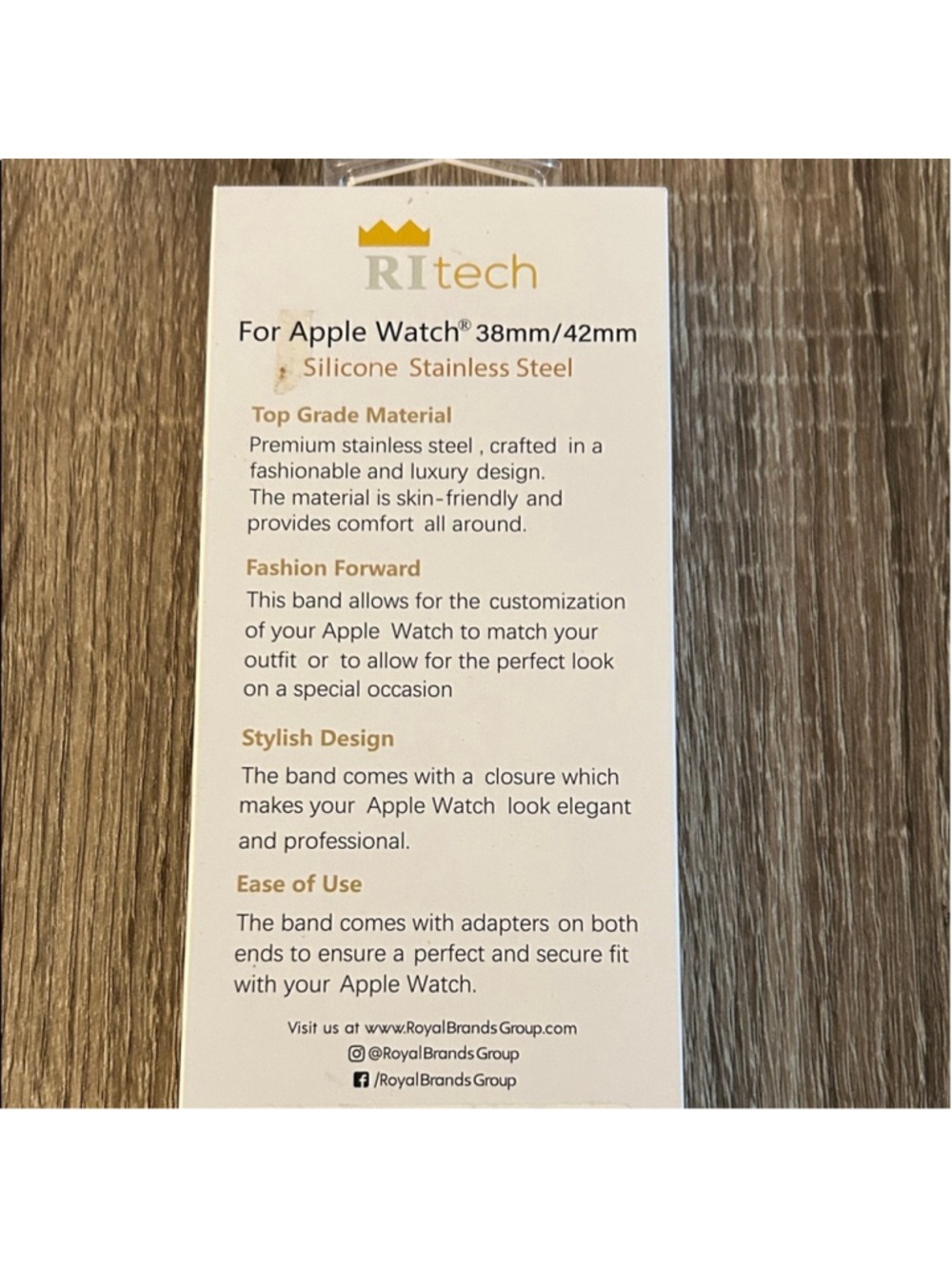Pink and Gold Smartwatch Case for Apple Watch - Picture 5 of 5